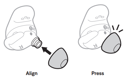 Bose QuietComfort Ultra Earbuds 2ND GEN-CHANGE THE EARTIPS B