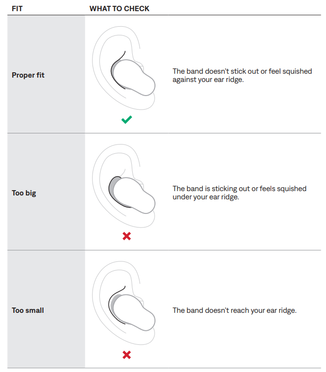 Bose QuietComfort Ultra Earbuds 2ND GEN-Stability bands