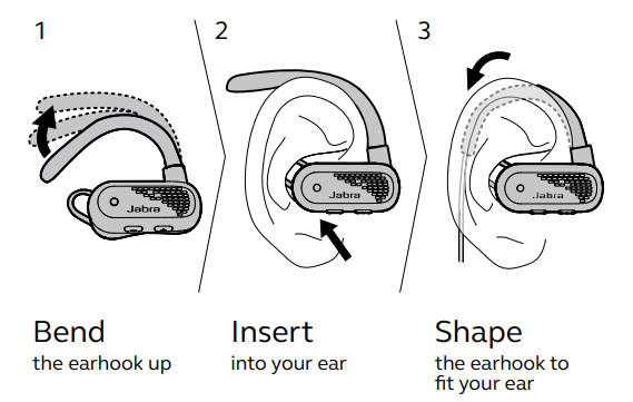 Jabra Elite Active 45e Earbuds-How to wear