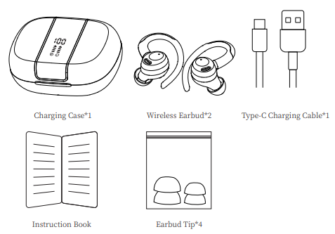 Csasan V90 True Wireless Stereo Earphones-PRODUCT-A