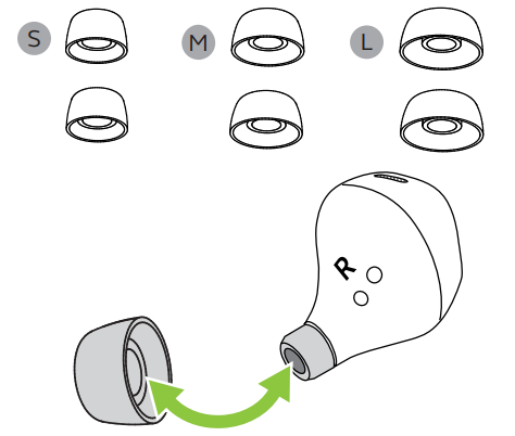 Jabra Elite 3 Active Buds-Changing EarGels