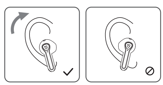 Soundpeats Air3 Deluxe HS Wireless Earbuds-Wearing