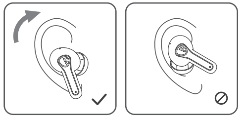 SoundPEATS Life Wireless Earbuds-WEARING