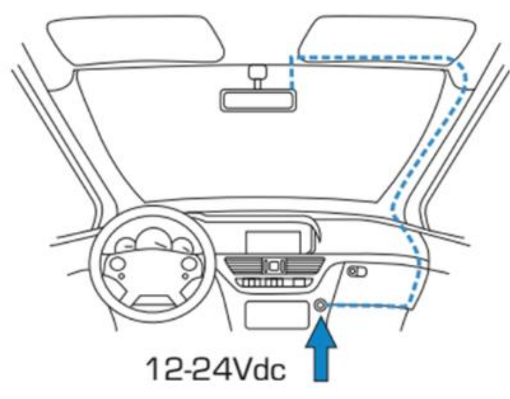 peztio Rearview Mirror Dash Camera-install-b