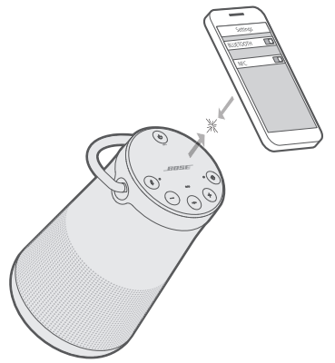 Bose Soundlink Revolve+ Speaker-Pairing a mobile device with NFC