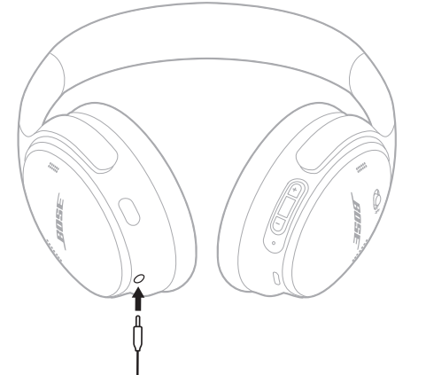 Bose QuietComfort 45 Headphones-CONNECT THE AUDIO CABLE