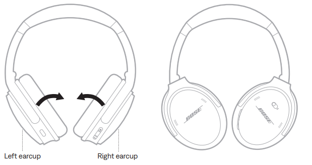 Bose QuietComfort 45 Headphones-STORE THE HEADPHONES A