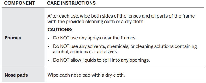 Bose Frames Tempo-MAINTAIN THE FRAMES