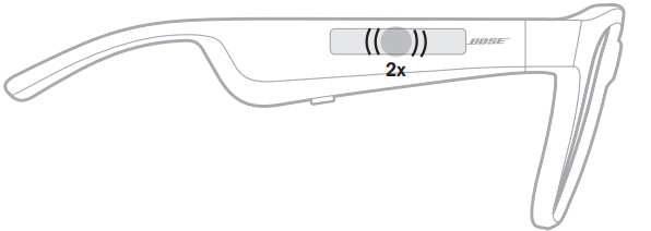 Bose Frames Tenor Audio Sunglasses control -e