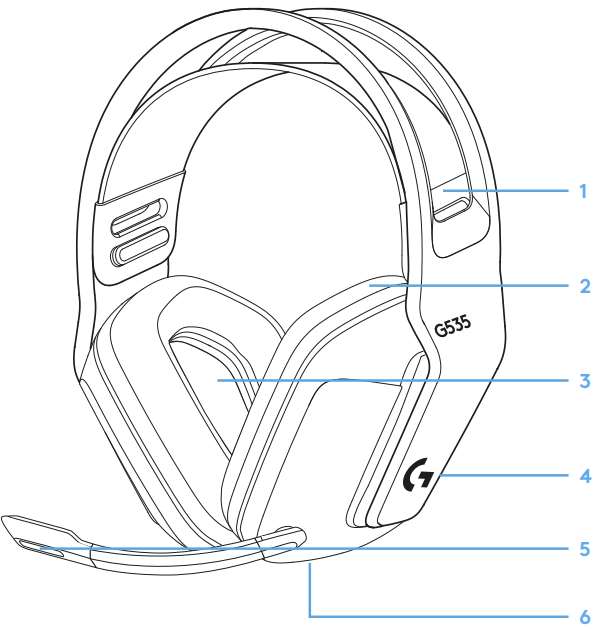 Logitech G G535 LightSpeed Wireless Gaming Headset-FEATURES