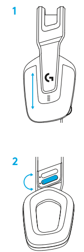 Logitech G335 Wired Gaming Headset-SIZE ADJUSTMENT