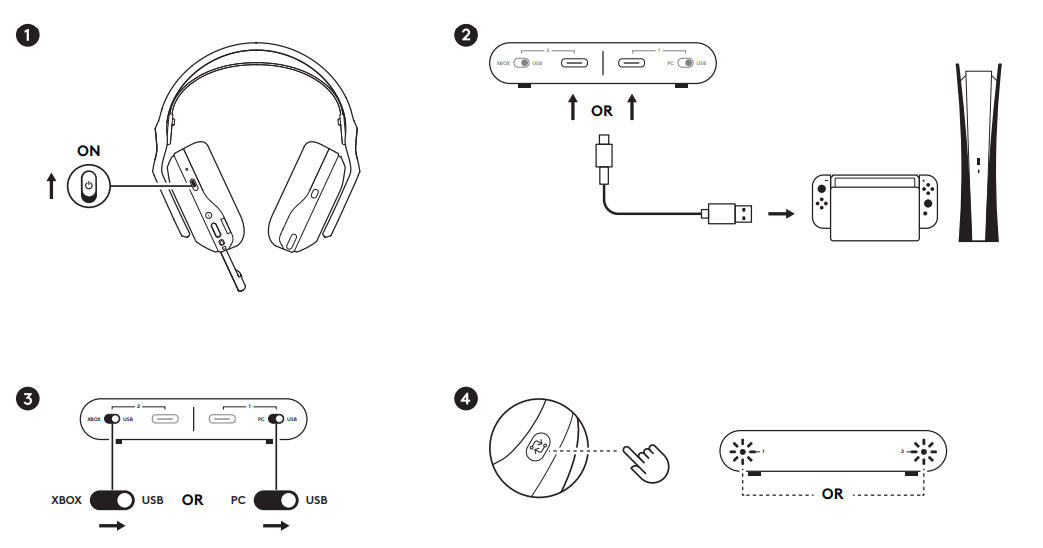 Logitech G ASTRO A20 X Wireless Gaming Headset-product-c