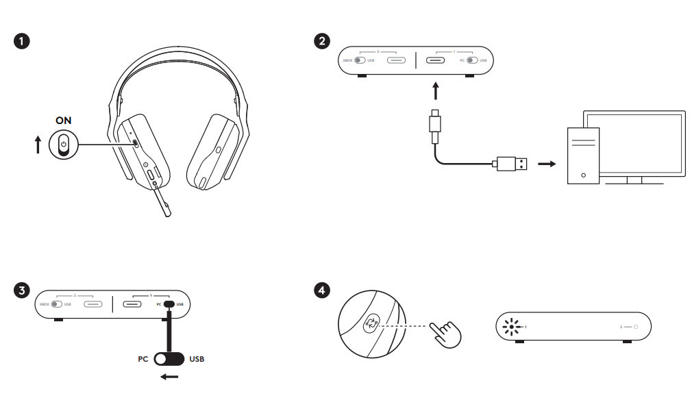Logitech G ASTRO A20 X Wireless Gaming Headset-product-d