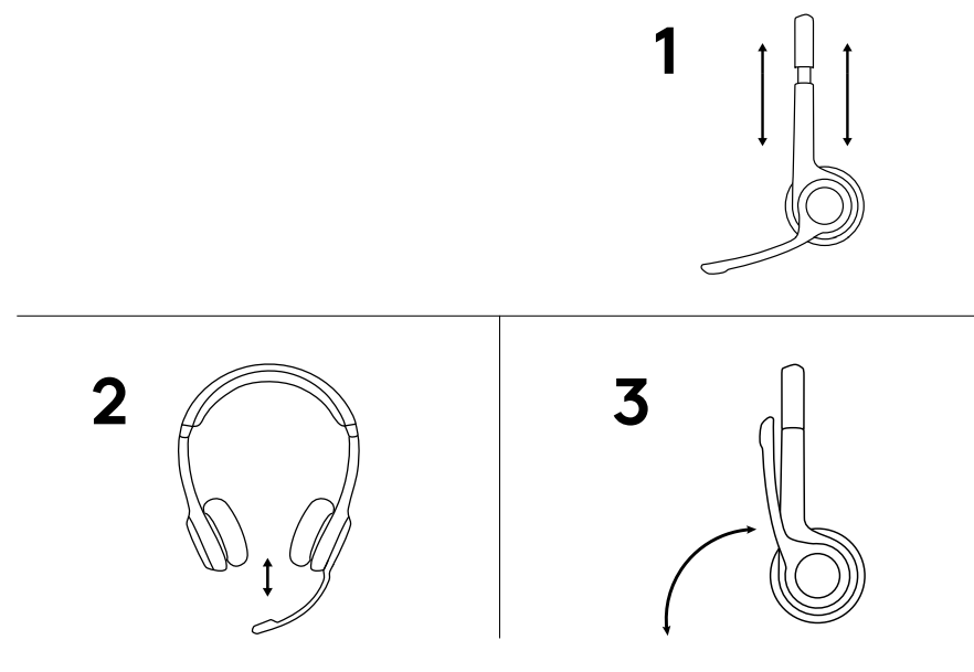 Logitech H390 USB Headset-HEADSET FIT