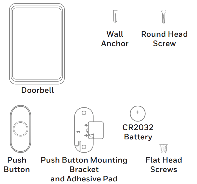 Honeywell Portable Wireless Doorbell RDWL311A2000-In the box
