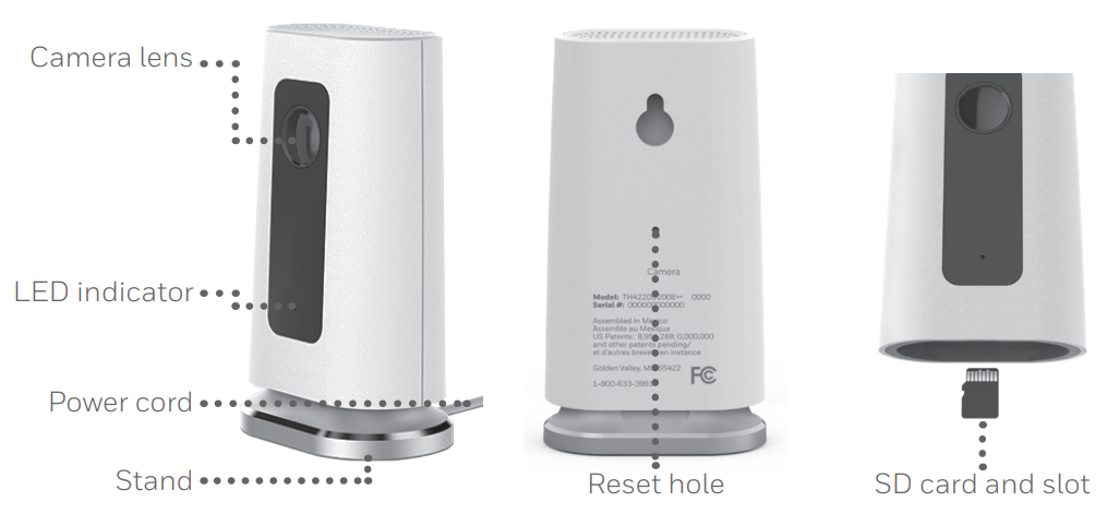 Honeywell C1 Wi-Fi Security Camera CHC8080W-view