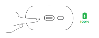 Soundpeats Air5 Wireless Earbuds-CHARGING