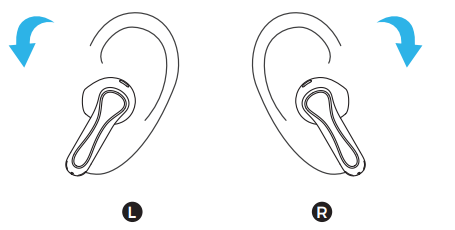 Soundpeats Air5 Wireless Earbuds-WEARING