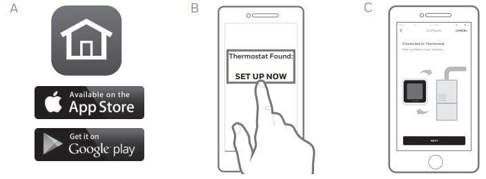 Honeywell T5+ Smart Programmable Thermostat-Setup with Honeywell Home App B