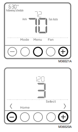 Honeywell T4 Pro Programmable Thermostat-Installer setup