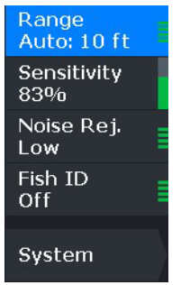 Lowrance Eagle 4x Fish Finder-Customizing the image settings