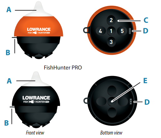 Lowrance FishHunter 3D-PRO Castable Fish Finders-product-a