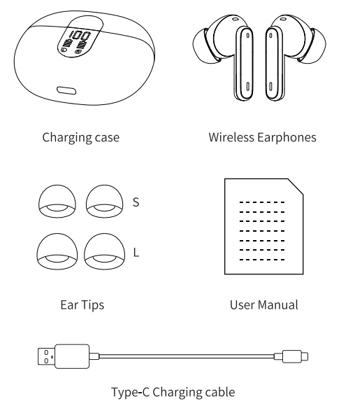 Hator A60 Pro Earbuds-Accessories