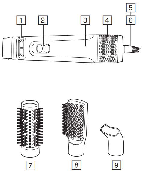 Remington Blow Dry & Style Caring 1000W Rotating Airstyler AS7580-product-a