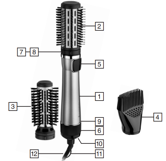 Remington Keratin Protect Rotating Air Styler AS8810-PARTS