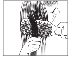 Remington Straight Brush CB7400- Recommended temperatures A