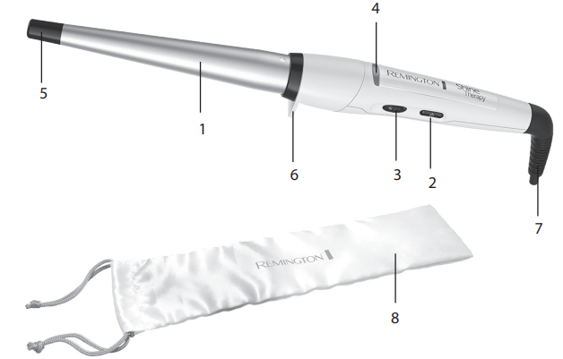 Remington Shine Wand CI53W- KEY FEATURES