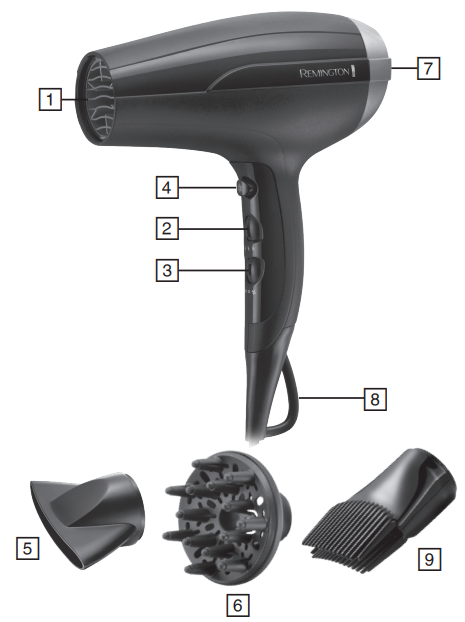 Remington Dryer Kit D5219-PRODUCT-A