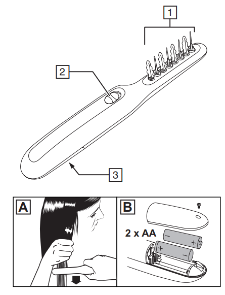 Remington Tangled 2 Smooth Electric Detangling Brush DT7435-PRODUCT-A
