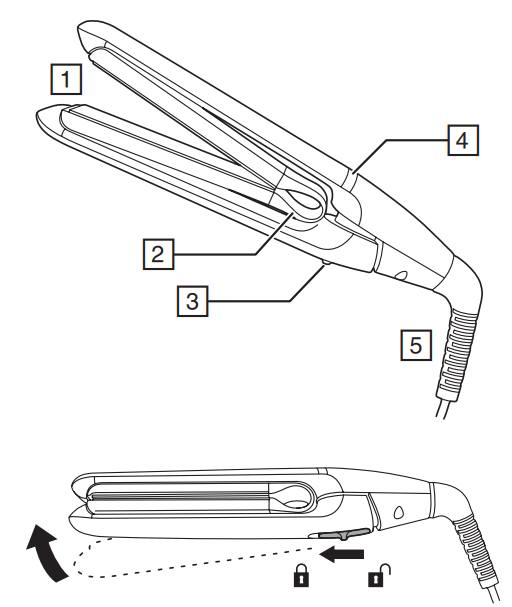 Remington Air Plates Compact S2412 Hair Straightener-PRODUCT-A