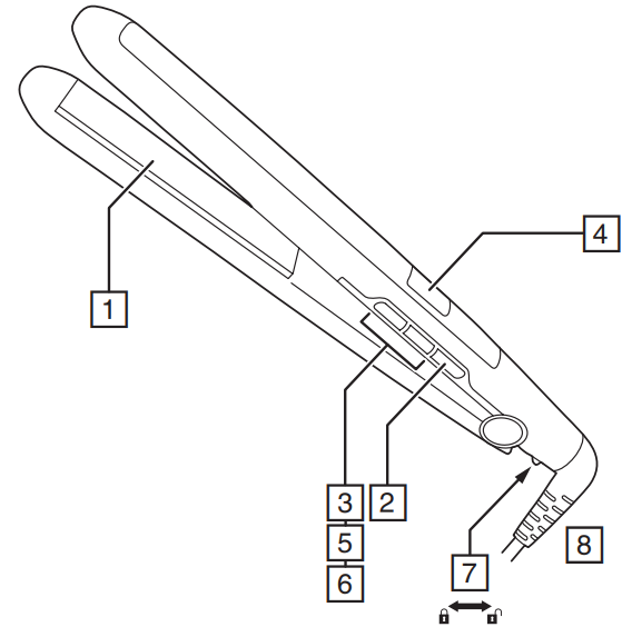 Remington Mineral Glow Straightener S5408-PARTS