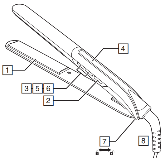 Remington Sleek & Curl Expert Straightener S6755-PARTS