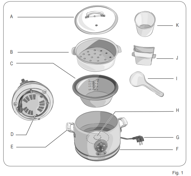 Ariete Rice Cooker 2904-INSTRUCTIONS FOR USE A