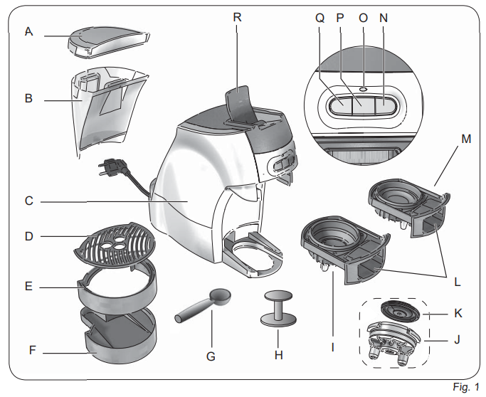 Ariete Coffee Maker Cassetto 1301-INSTRUCTION A