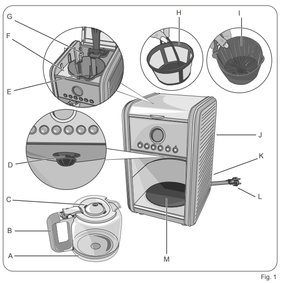 Ariete Filter Coffee Machine 1342-fig-A.