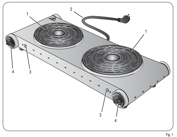 Ariete Double Electric Cooking Plate 994-FIG-A