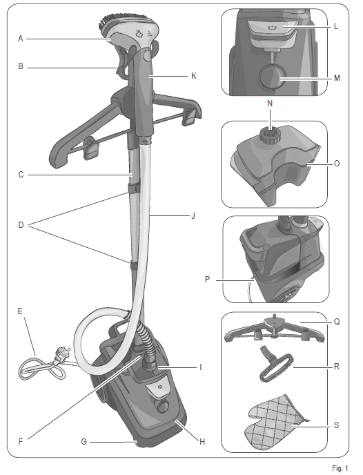 Ariete Vertical Pro Garment Steamer 6248-fig-A