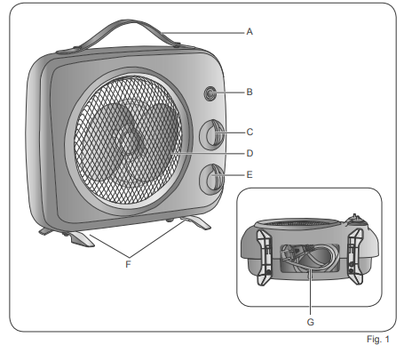 Ariete Vintage Fan Heater 808-FIG-1