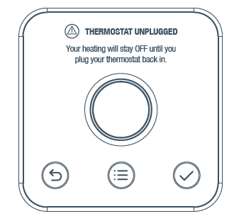 Hive Active Heating Wired Thermostat-Thermostat unplugged