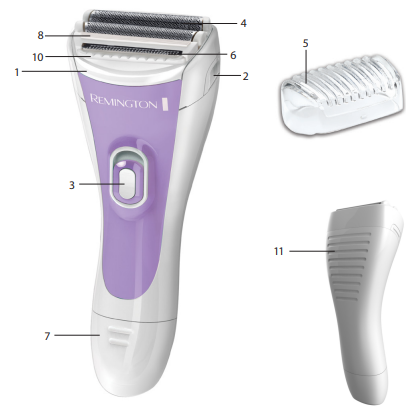 Remington Battery Operated Ladyshaver WDF4815C-fig-a