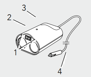 AEG Car Cigarette Lighter Socket Adapter DB-70-fig-
