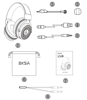 Eksa E900 Pro 2-IN-1 Gaming Headset-A