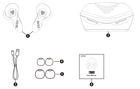 EKSA GT1 Earbuds-fig-A