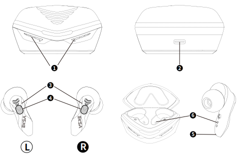 EKSA GT1 Earbuds-fig-B