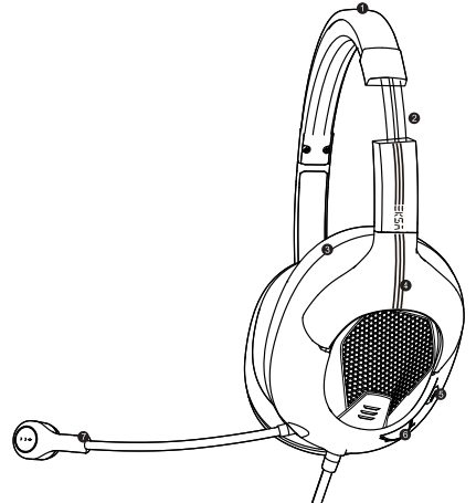Eksa Air Joy Stereo Sound Gaming Headset-fig-a