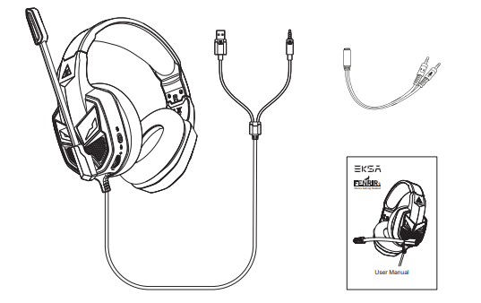Eksa Fenrir S Stereo Gaming Headset-FIG-B